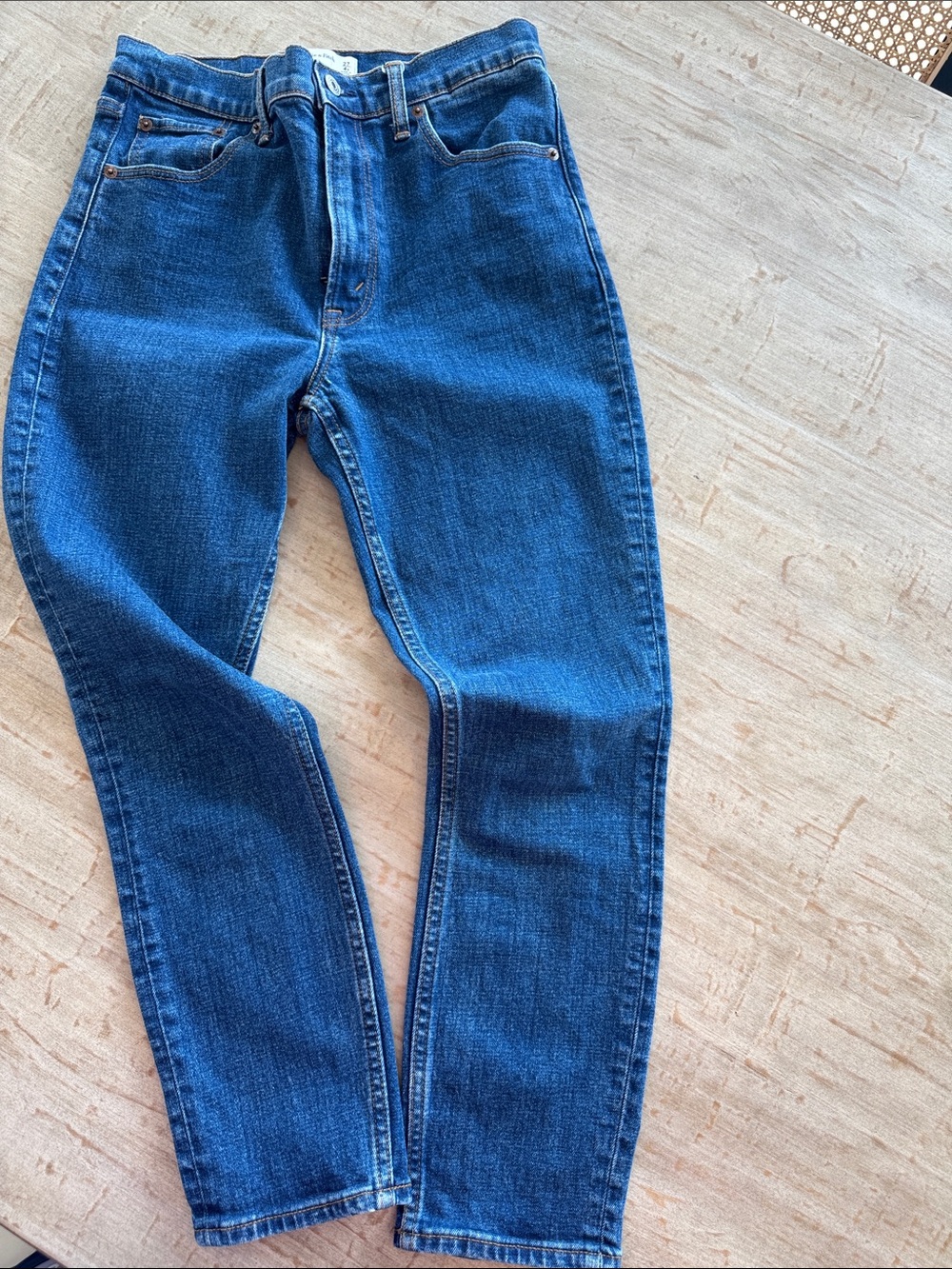 Abercrombie & Fitch Blue Skinny High Rise Jeans 4s
